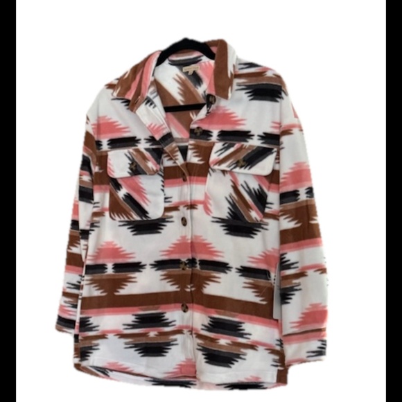 Beautiful Native American Pattern fleece Jacket - Picture 1 of 2